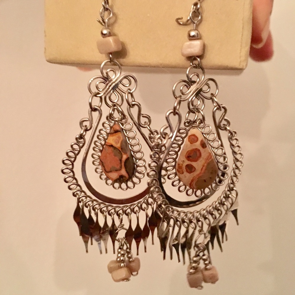NEW Earrings with natural stone